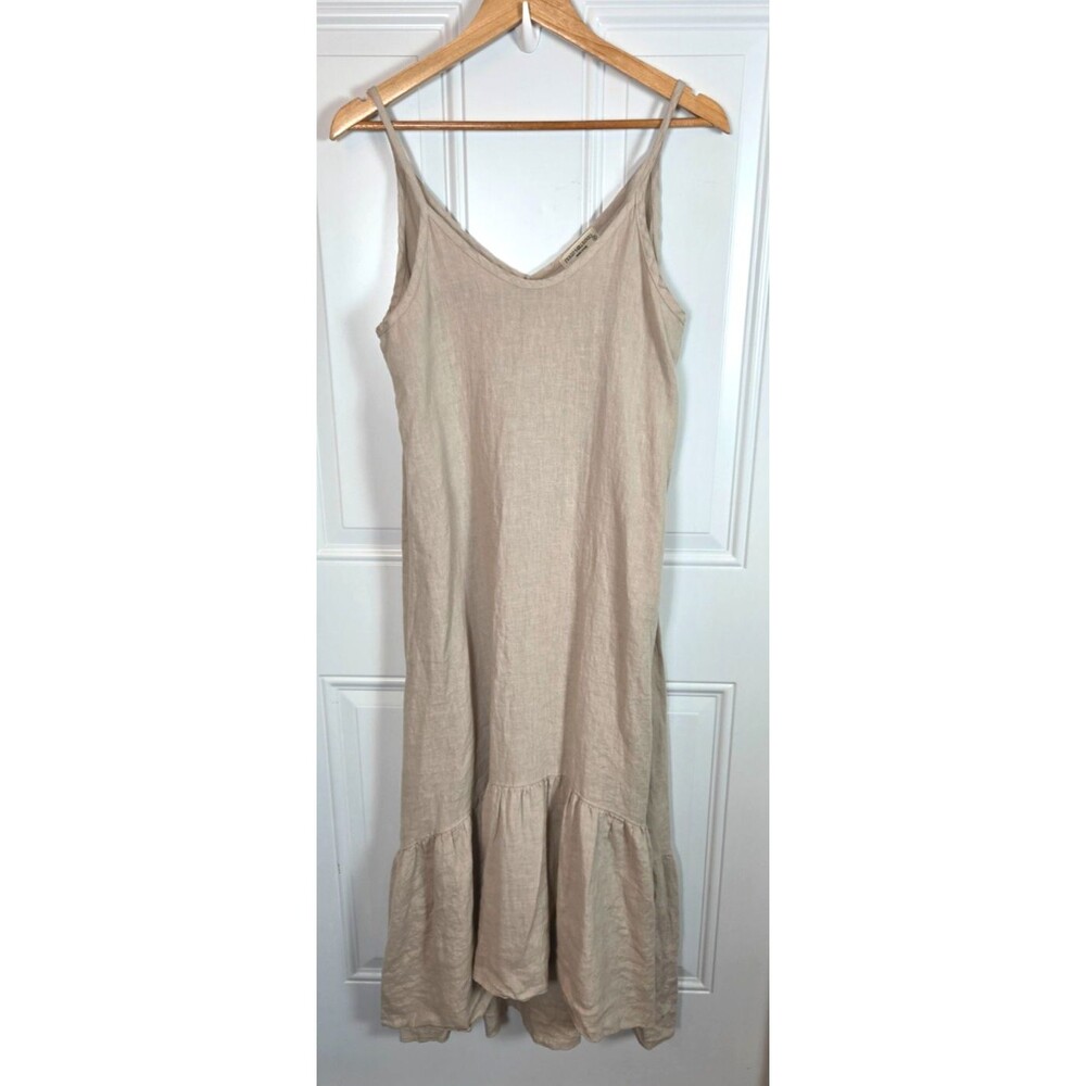 Terzo Millennio Linen Midi Dress Size S